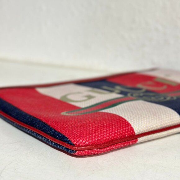 Gucci Tri-Color Gucci Print Clutch - Picture 5 of 9